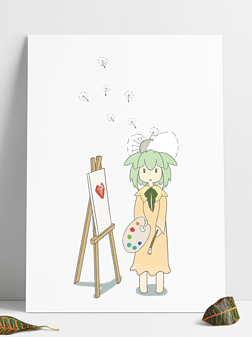 画家卡通专题模板-画家卡通图片素材下载-我图网