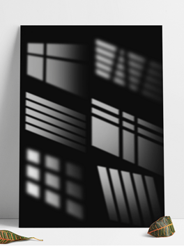 窗户光影效果影子投影阴影素材关照免扣窗子