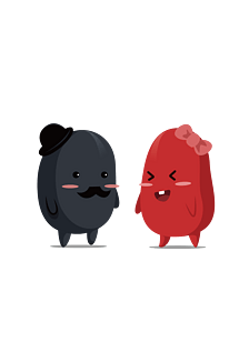 红豆卡通免抠元素|红豆卡通形象插画