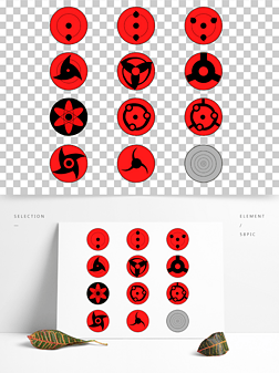图片火影免抠元素|写轮眼勾玉轮回眼