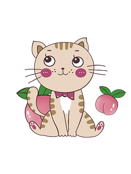 猫咪卡通可爱手绘猫咪