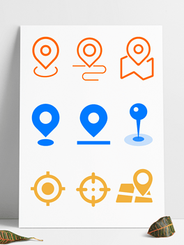 ai手绘矢量地址地点定位坐标icon图标