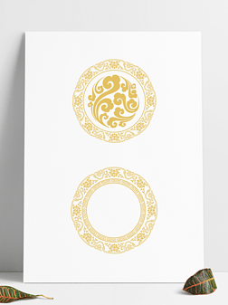 矢量中国风古典祥云花纹回纹图案设计元素