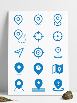 定位标矢量地址地点定位坐标icon图标