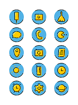 卡通手机主题图标素材专题模板-卡通手机主题图标素材图片素材下载-我