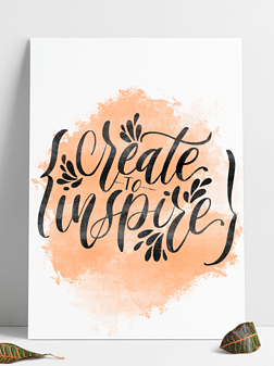 英文手写brush lettering