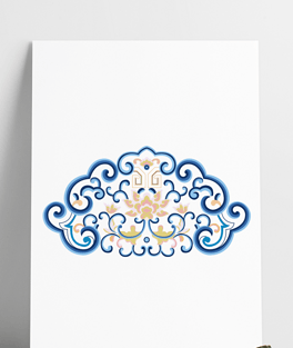 中国风古风纹样复古花纹装饰图案元素配色