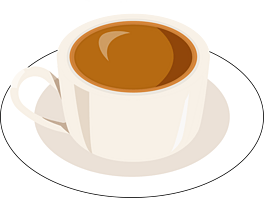 卡通矢量咖啡免扣图