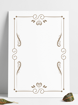 欧式古典花纹花边证书婚礼邀请函矢量边框