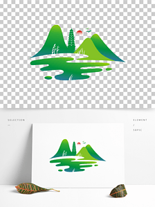 中国风山水素材