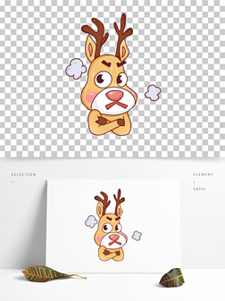 圣诞节麋鹿表情包