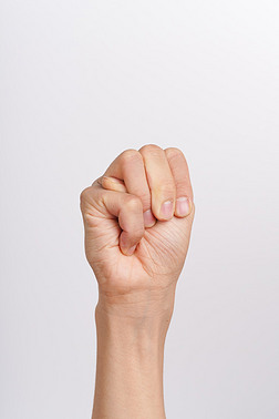 单手手势动作摄影图|手势动作手臂特写