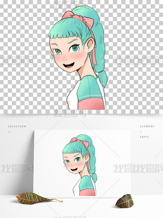 少女扣扣清新头像专题模板-少女扣扣清新头像图片素材下载-我图网