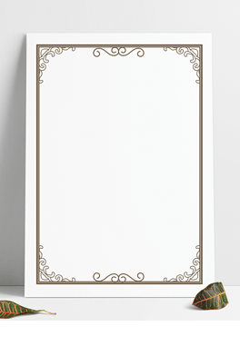 欧式古典花纹花边证书邀请函边框文本框