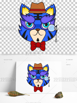 炫酷国潮元素幽冥虎