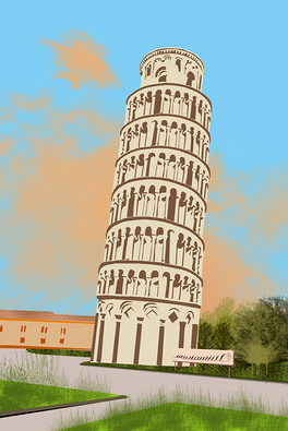 著名地标比萨斜塔