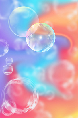 梦幻浪漫泡泡背景图