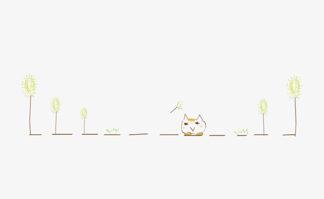 萌宠猫咪下划线