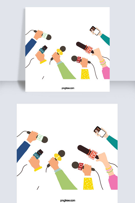 媒体采访元素图片素材(psd分层格式)免费下载_其他大全-我图网