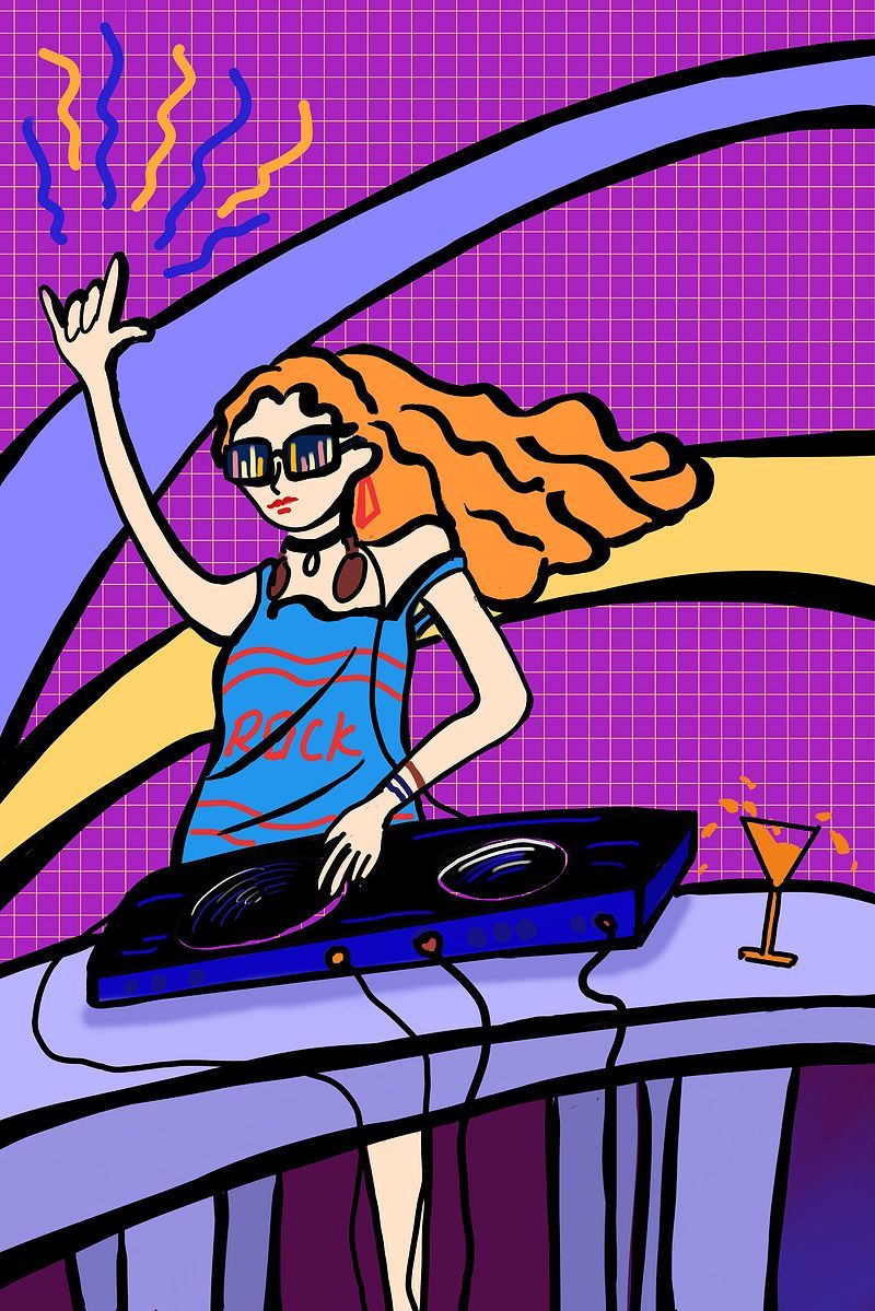 音乐节dj背景图