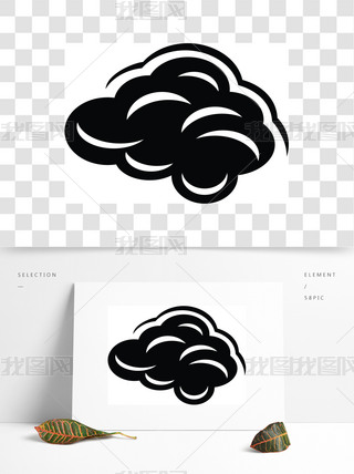 气候云图标与气候云彩网的简单例证