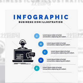 ͷϢͼģ-ɫinfographicʽ