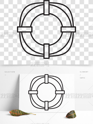 救生圈图标设计概述