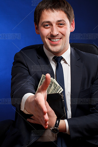 商人用钱打手势