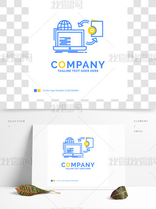 ģ壺ϷBlueYellowBusinessLogo