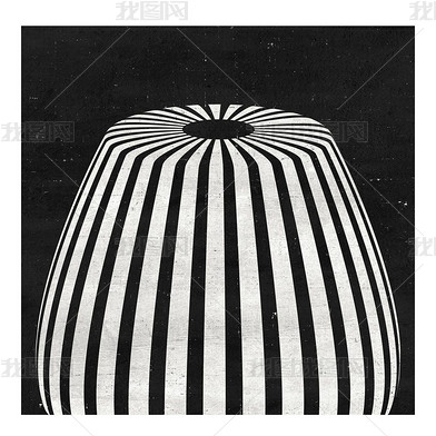 原创花纹图案-创意抽象艺术画现代简约黑白抽象花纹图案家居数码图案