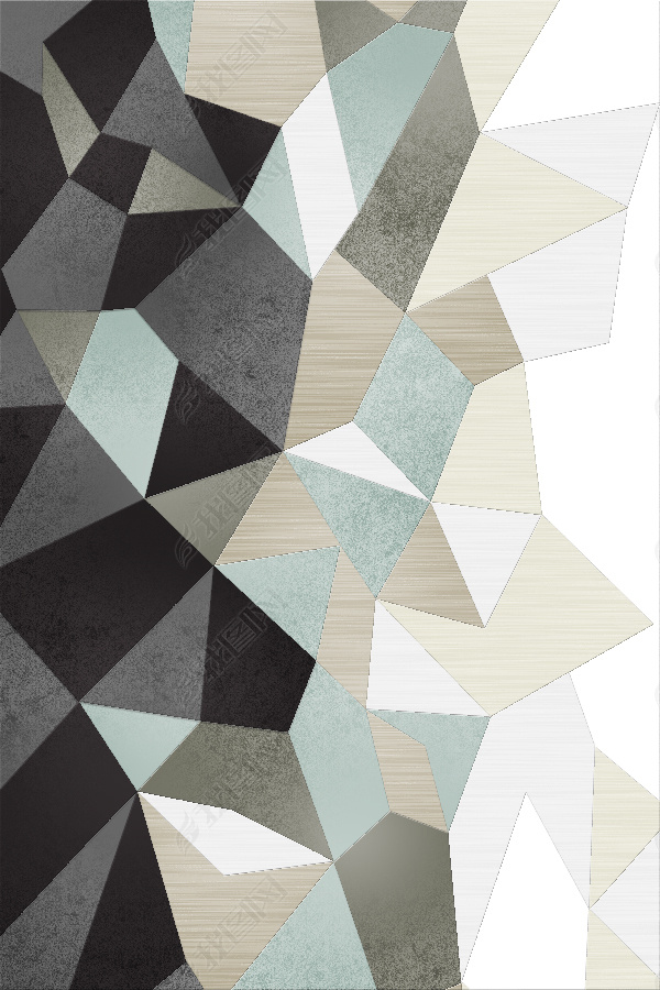 花纹图案北欧简约蓝色灰色几何现代轻奢地垫设计花纹图案家居数码图案