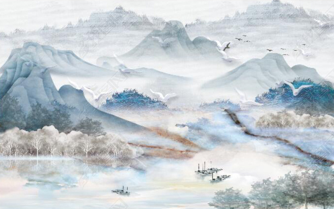 花纹图案抽象水墨意境水墨水墨大理石水墨画花纹图案家居数码图案