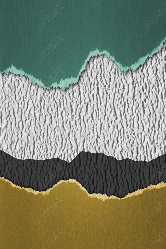 花纹图案-现代简约极简立体撕纸艺术工业风花纹图案家居数码图案