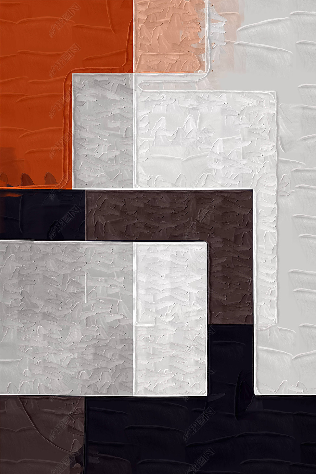 花纹图案现代几何线条画艺术油画抽象色块肌理轻奢晶瓷画花纹图案家居