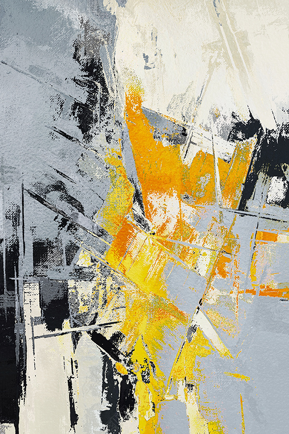 花纹图案现代简约黄色抽象手绘水彩几何色块艺术家居花纹图案家居数码