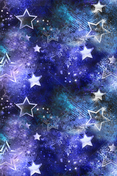 手机壁纸蓝色星星图片