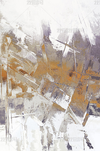 花纹图案现代简约抽象橙色水彩肌理色块家居晶瓷花纹图案家居数码图案