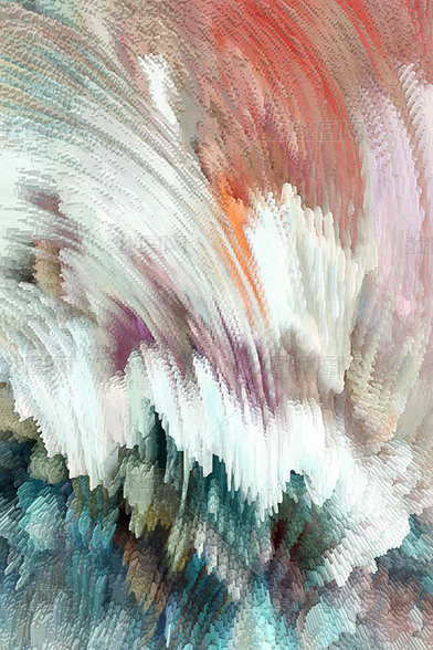 花纹图案现代简约彩色抽象立体线条笔触肌理家居花纹图案家居数码图案