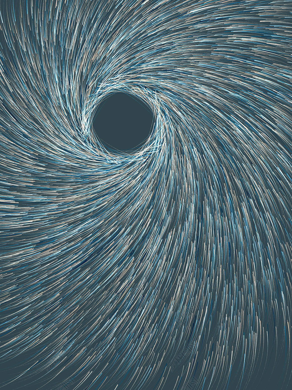 花纹图案-涌向旋涡中心の鱼群抽象暗色调欧美范花纹图案家居数码图案