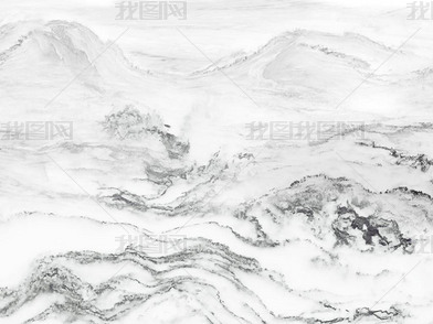 花纹图案大理石纹中式水墨山水画山清水秀石材花纹图案家居数码图案
