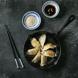 ޽ Gyozas , пӺһ뽴, кɫͼ, ռ.