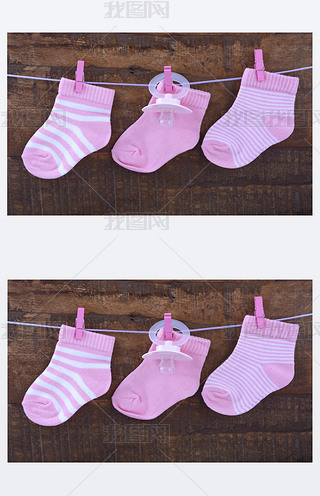 Its a Girl Pink Baby Socks