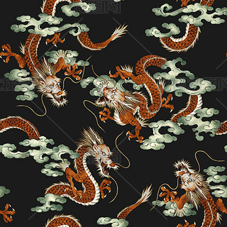 Japanese dragon pattern