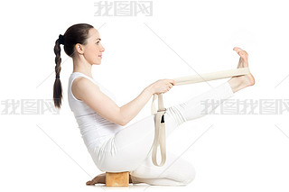 Yoga with props, Krounchasana Pose