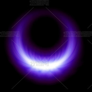 purple glow burning ring flare