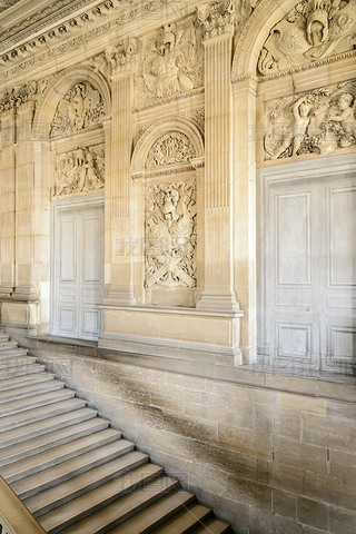 VERSAILLES, FRANCE - JUNE 19, 2013: Interior of Chateau de Versailles (Palace of Versailles) near Pa