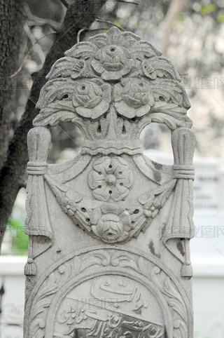 DECEMBER 23,2009 ISTANBUL.Istanbul is the center of culture of tombstones.