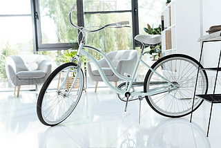 bicycle in modern office