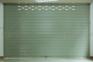 steel metal door, roller shutter door in warehouse building