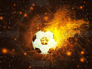 Soccer Ball in Fire